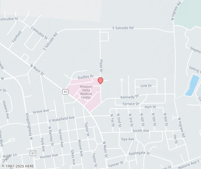 Location Map: 135 Plaza Dr. 202 Sikeston, MO 63801